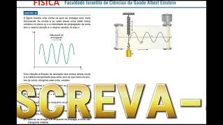 ALBERT EINSTEIN 202501 39 A figura mostra uma corda na qual se propaga uma onda transversal [upl. by Guenna771]