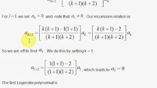 M4 Legendre Polynomials [upl. by Norved]