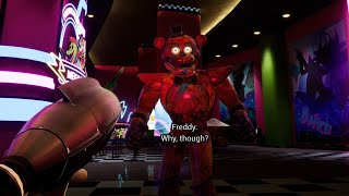 What happens if you attack Freddy with all weapons  Five Nights at Freddys Security Breach [upl. by Amory]