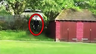 12 Scariest Slender Man Sightings Caught on Tape [upl. by Linders666]