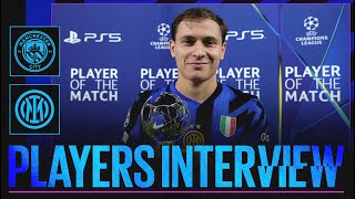 BARELLA ZIELINSKI E  MANCHESTER CITY 00 INTER  PLAYERS INTERVIEW 🎙️⚫🔵 [upl. by Adaj]