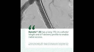 Dr Paolo Sbarzaglia on Dynetic®35 and the benefits of iliac stenting from a transradial approach [upl. by Anaeed728]