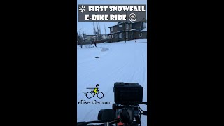 ❄️ First Snowfall Ride of the Year on a Fat Tire Electric Bike 🚲 [upl. by Are]