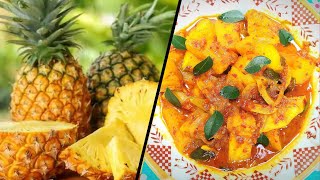 How to Make Pineapple CurryPineapple CurryPineapple Curry RecipePineapple RecipePineappleAnnasi [upl. by Taffy]