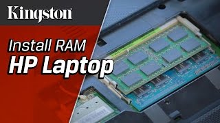 Install RAM in a HP Laptop  Kingston Technology [upl. by Caz989]