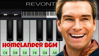 Homelander BGM  The Boys  Easy Piano Tutorial [upl. by Stoneham]