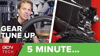 5 Minute Simple Bike Gear TuneUp  Indexing Cable Tension amp Limit Screws [upl. by Ashling]