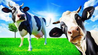 FUNNY COW DANCE  55  COW DANCE amp COW VIDEO DANCING COW [upl. by Hiltner]