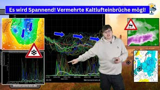 Spannender Wetterwechsel zur Monatsmitte Vermehrte Kaltlufteinbrüche Schnee auch im Flachland [upl. by Bria455]