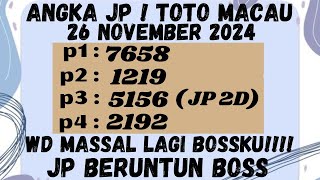 PREDIKSI TOTO MACAU 26 NOVEMBER 2024  BOCORAN TOTO MACAU  RUMUS TOTO MACAU  ANGKA JITU MACAU [upl. by Anayd513]