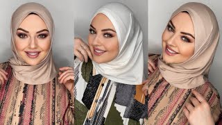 Hazır Eşarp Bağlama Çok Çok Pratik Üst Düzey Kalitede Likralı Türk Penyesi  Turkish Hijab Tutorial [upl. by Mcnamee]