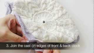 How to Make a Knitted Clock  Assembling Quartz Clock Movement [upl. by Najtsirk]