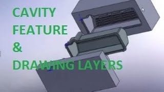 E15 SolidWorks 2008 Mold Cavity and Core w Drawing [upl. by Iglesias]