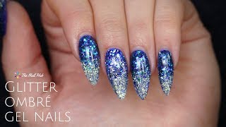 Glitter Ombre Gel Nail Design [upl. by Ittocs291]