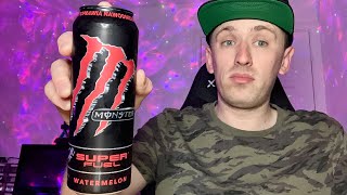 Drink Review  Monster Superfuel Watermelon [upl. by Eatnwahs]