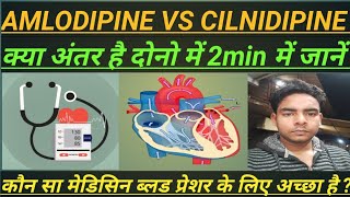 Different between Cilnidipine vs Amlodipine। Use। SIDE effects।MOA। Full vidio in Hindi। like SHARE [upl. by Ahsinet]