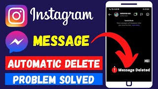 Instagram Message Automatic Delete  Vanish Mode Instagram  Instagram Message Delete Problem [upl. by Rudy512]