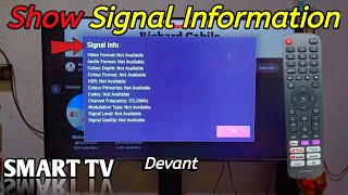 How to show signal information on Devant Smart TV [upl. by Persons]