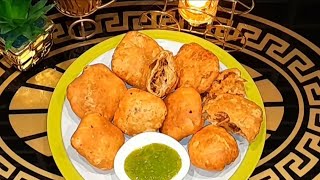 Chicken Kachori Very Tasty Recipe مزیدار چکن کچوری Yummy 😋🤤👌 [upl. by Ayel]