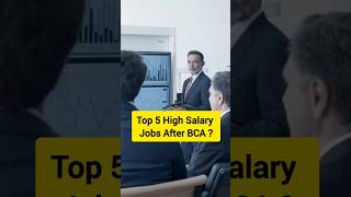 Top 5 high salary jobs after bca  shorts viralvideo bca [upl. by Rosenthal]