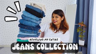 Showing You My ENTIRE Jeans Collection 👖🌸  Mini Reviews and Tips  fashion [upl. by Ahseirej694]