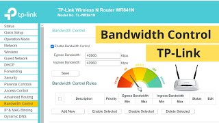 How to Limit Internet Speed of WiFi Users in TPLink Router  Bandwidth Control [upl. by Phemia]