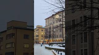 Winter Helsinki Finland snow travel music [upl. by Ahsinrac]