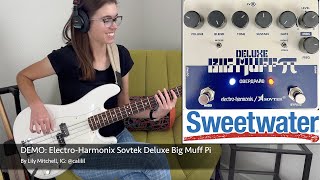 ElectroHarmonix Sovtek Deluxe Big Muff Pi BASS DEMO [upl. by Elamor]