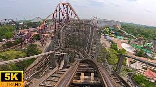 Viper POV 5K UNDERRATED WOODEN COASTER Six Flags Great America Gurnee IL [upl. by Quent210]