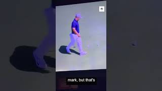 Tom Kim Damages a green golf pga [upl. by Atinyl313]