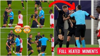 🤯🤯 Fully heated argument of Toni Kroos and Leipzig player Amdou Haidara after Brahim Díaz injured [upl. by Guibert478]