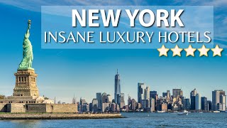 TOP 10 INSANE Luxury Hotels in NEW YORK CITY  Best Hotels In NYC  Part 1 [upl. by Critchfield]