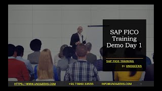 SAP FICO Training  SAP FICO Training Demo Day 1  SAP HANA FICO Online Training [upl. by Akemit914]