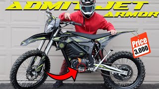 NEW CHEAP 85 MPH Electric Dirt Bike With GEARS  INSANE Admit Jet Armor [upl. by Ellahcim702]