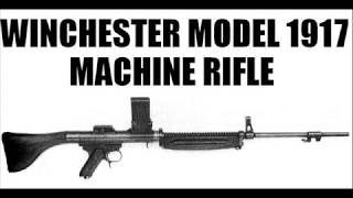 The First American Assault Rifle  Winchester M1917 Machine Rifle [upl. by Aillil]