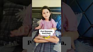 Peel Banana Rhymes by Ananya Tiwari  Trending rhymes for kids [upl. by Primalia]