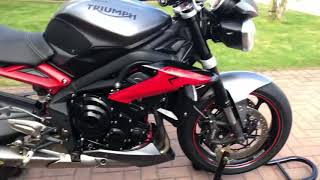 Triumph Street Triple 675r Arrow Vs SC Project exhaust [upl. by Pembroke765]