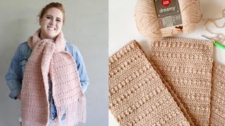 Crochet Dreamy Scarf [upl. by Legim]