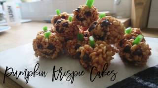 Pumpkin Krispie Cake Recipe  Halloween Treats [upl. by Nerrak]