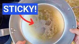 Cast Iron or Carbon Steel Pan Sticky Avoid This Seasoning Mistake [upl. by Adlemy265]