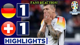 Germany  Switzerland 11 HIGHLIGHTS  Euro 2024 [upl. by Eiromem]