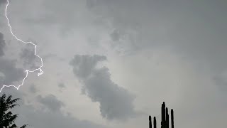 Intense thunderstorms with very close lightning amp very loud thunder in Michoacán México July 8 2019 [upl. by Olemrac]