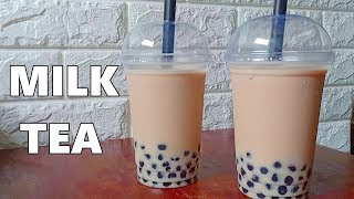 How to make Milk Tea Recipe  Boba Milk Tea [upl. by Nichole364]