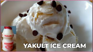 YAKULT ICE CREAM HOW TO MAKE YAKULT ICE CREAM Sobrang Dali Easy and Healthy  FOODS ETCETERA [upl. by Anbul]