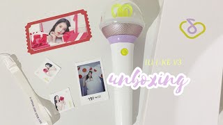 IU OFFICIAL LIGHTSTICK VER3 IKE Unboxing amp App Demo [upl. by Carmelo]