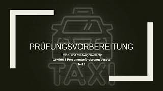 IHK Prüfung Taxi und Mietwagen Prüfungsvorbereitung Prüfungsfragen Personenbeförderungsrecht [upl. by Adnilak927]