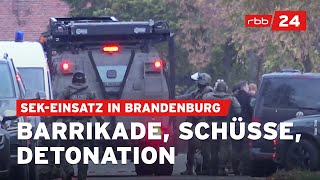 Vieritz Bewaffneter schießt nach Streit um Kind auf Beamte [upl. by Anilecram]