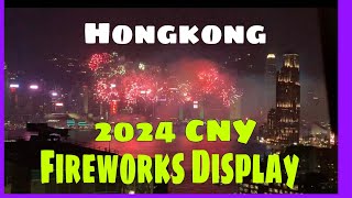 2024 CNY Fireworks Display in Hongkong ArteNiBhell [upl. by Dleifyar187]