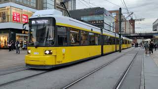 🇩🇪 Berlin Trams  BVG Bombardier GT6No Tram 2024 [upl. by Ilime]