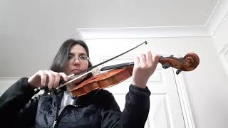 Kontretanz by Mozart in real tempo  Violin Grade 3 Trinity 20202023 [upl. by Gebler894]